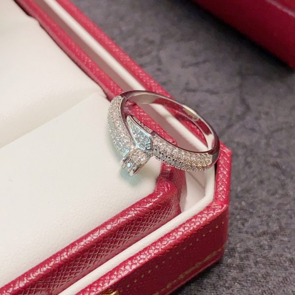 18K Juste Un Clou Diamonds Ring - 图片 4