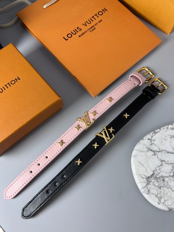 18K Louis Leather Bracelet - 图片 3
