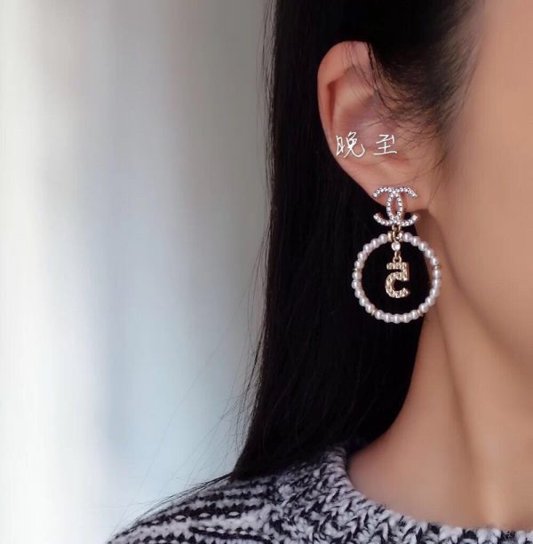 18K CC No.5 Perfume Bottle Earrings - 图片 5