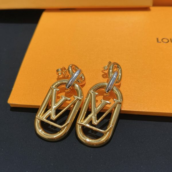 18K Louis My Everyday Chain Earrings - 图片 4