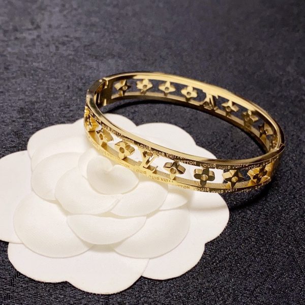 18K Louis Crystal Hollow Bracelet - 图片 6