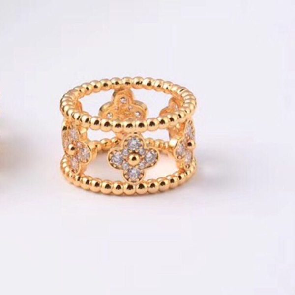 18K Perlée Clovers Ring - 图片 2