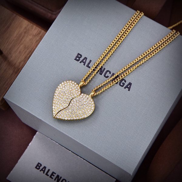 18K BB Lovelock Set Of Two Silver-tone Crystal Necklaces - Image 5