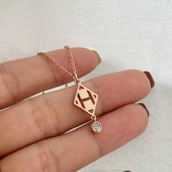 18K Gambade Pendant H Necklace - 图片 12
