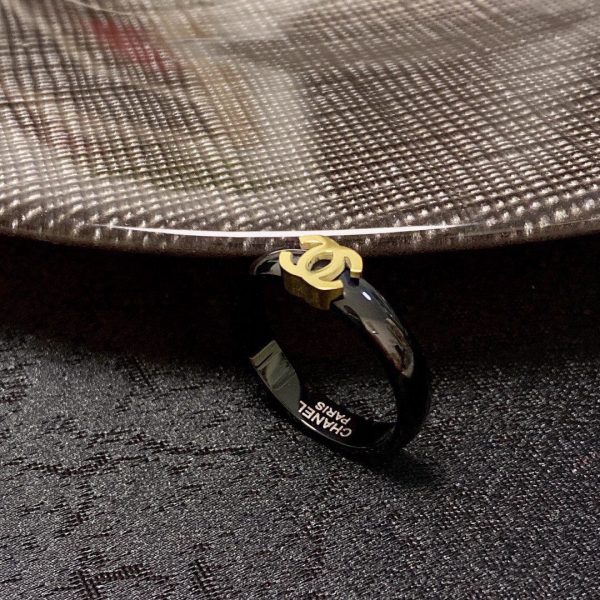 18K CC Black Ring - 图片 6