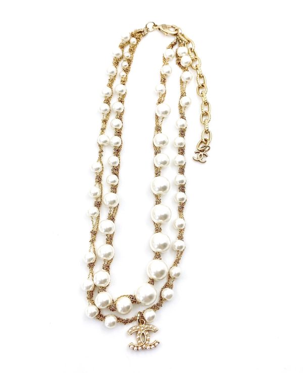 18K CC Pearls Necklace - 图片 4