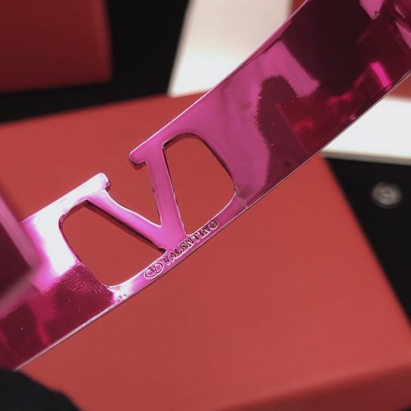 18K Vlogo Pink Cuff Bracelet - 图片 7