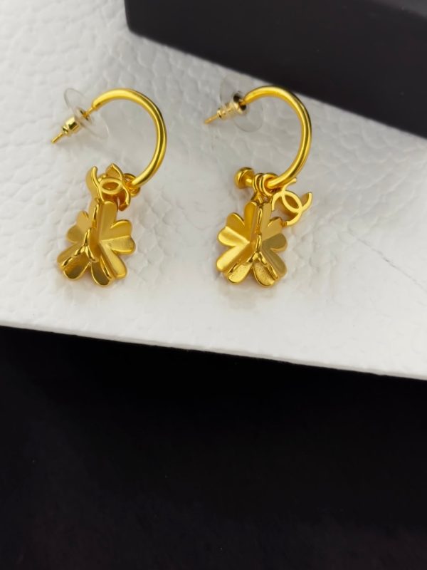 18K CC Flowers Earrings - 图片 5