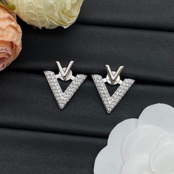 18K Garavani Vlogo Diamond Earrings - 图片 4