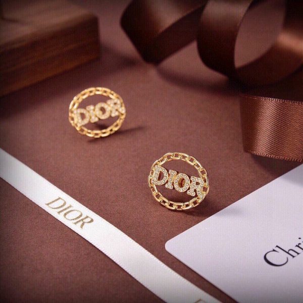 18K CD Crystal Earrings - 图片 5
