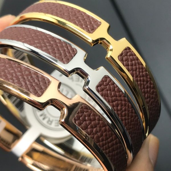 18K Olympe Light Brown H Bracelet - 图片 5