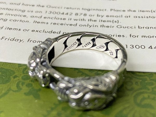 Double G Tiger Head Chain Ring - Image 7