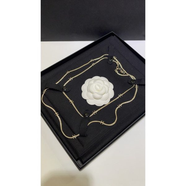 18K CC 24B Flowers Long Necklace - 图片 9