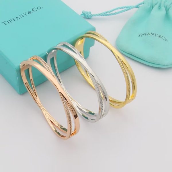 18K T Atlas x Narrow Hinged Bangle Bracelet - 图片 7