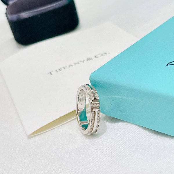 18K T Narrow Pavé Diamond Ring - 图片 7