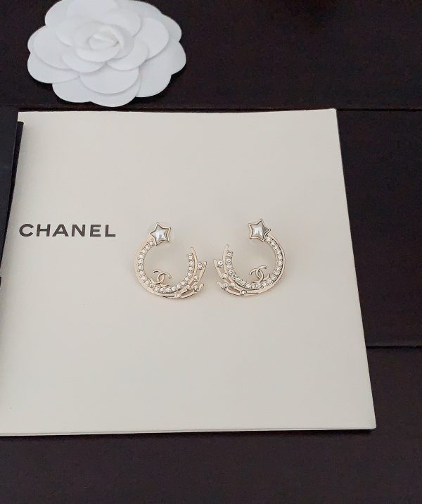 18K CC Crystals Earrings - 图片 4
