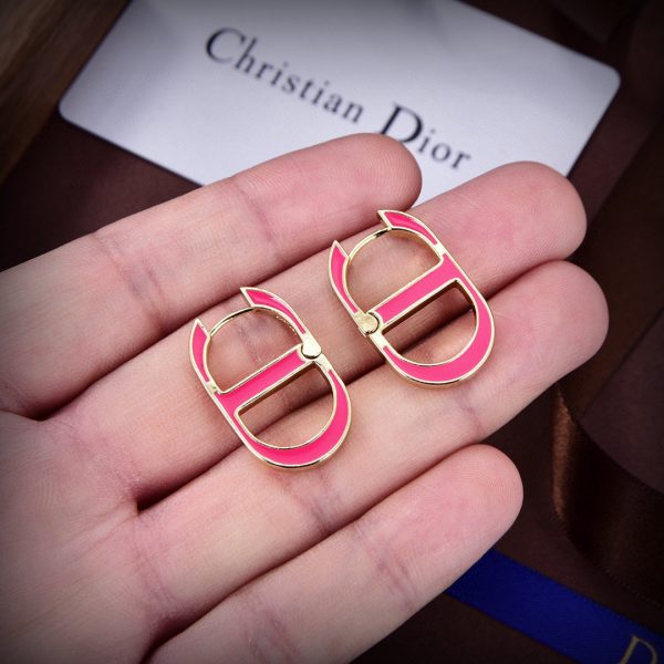 18K CD 30 Montaigne Rani Pink Earrings - 图片 8