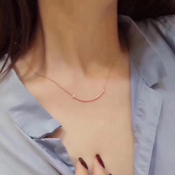18K T Medium Diamond Pendant Necklace - 图片 2