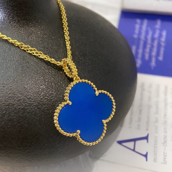 18K Magic Alhambra Agate Clover Necklace - 图片 5
