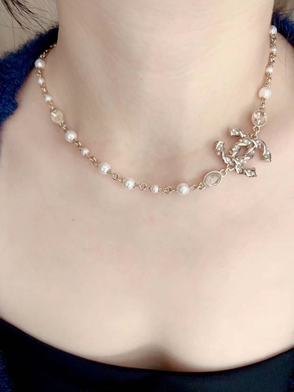 18K CC Pearls Necklace - 图片 4