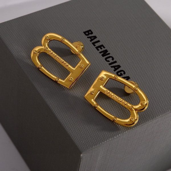 18K BB Gold Earrings - 图片 2