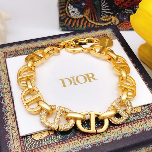 18K CD Diamond Chain Bracelet - Image 4