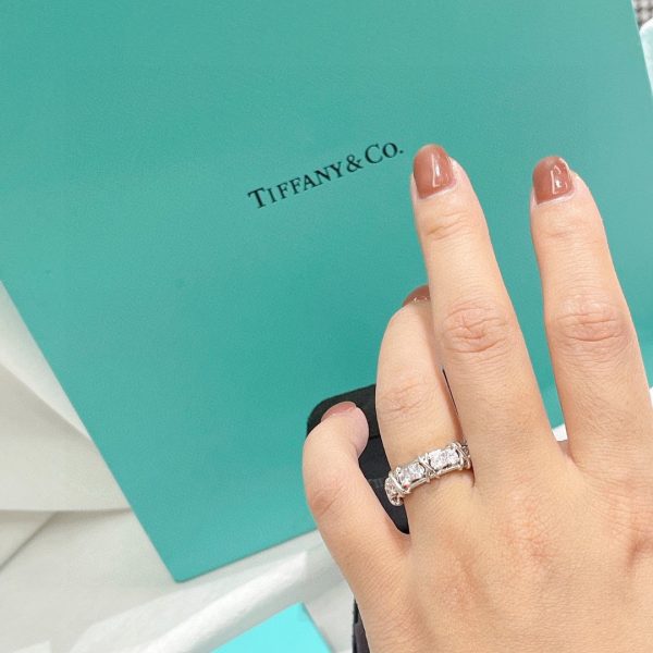 18K T Schlumberger Eighteen Stone Ring - 图片 5