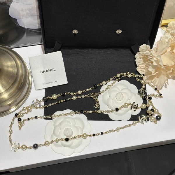18K CC 24S Long Pearls Necklace - 图片 7