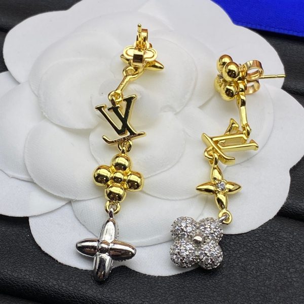 18K Louis Blossom Long Earrings - 图片 4