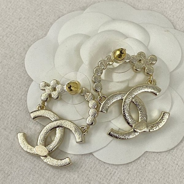 18K CC Diamond Earrings - 图片 3