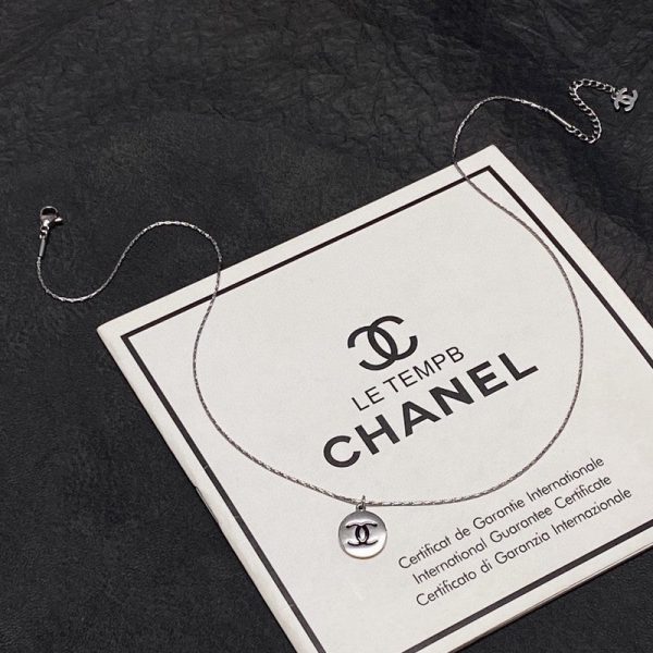 18K CC Round Logo Necklace - 图片 3