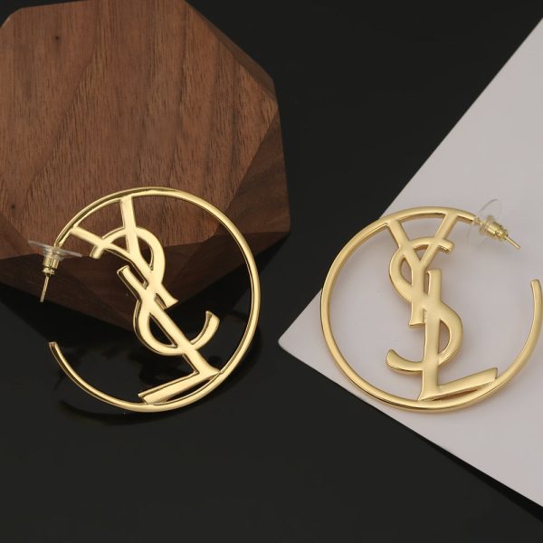 18K Saint Monogram Earrings - 图片 4