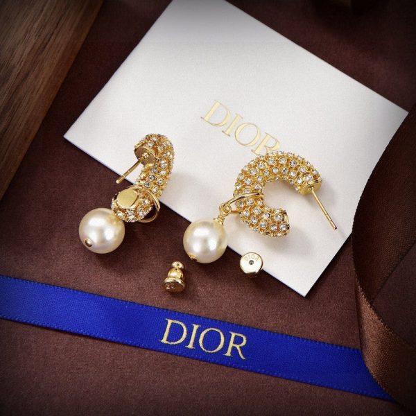 18K CD Tribales Pave Diamond Earrings - 图片 5