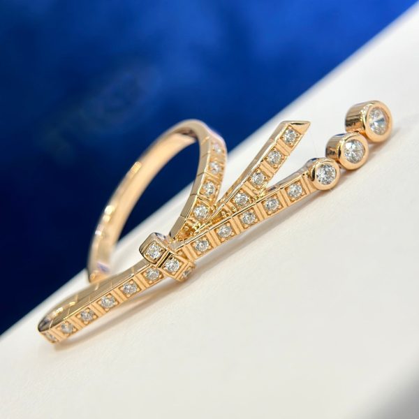 18K CC Ruban Diamonds Ring - 图片 4