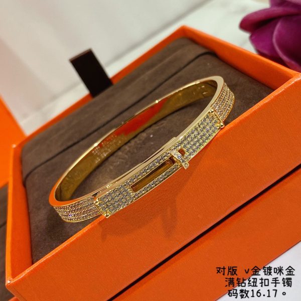 18K Yellow Gold Kelly Diamonds H Bracelet - 图片 4