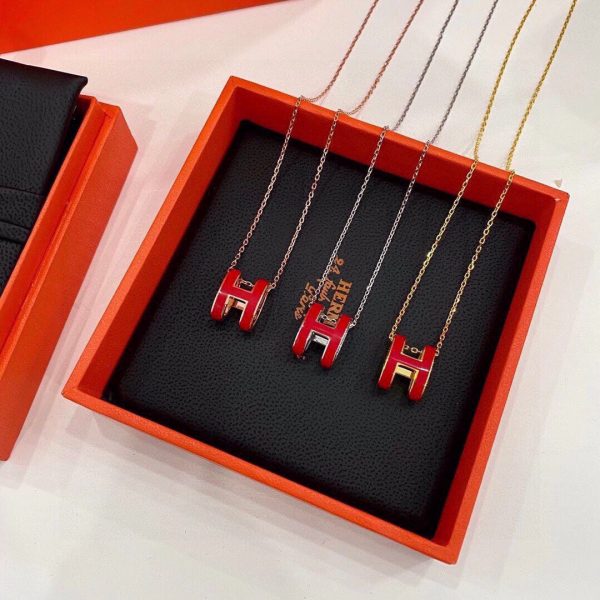18K Mini Pop H Red Necklace - 图片 6