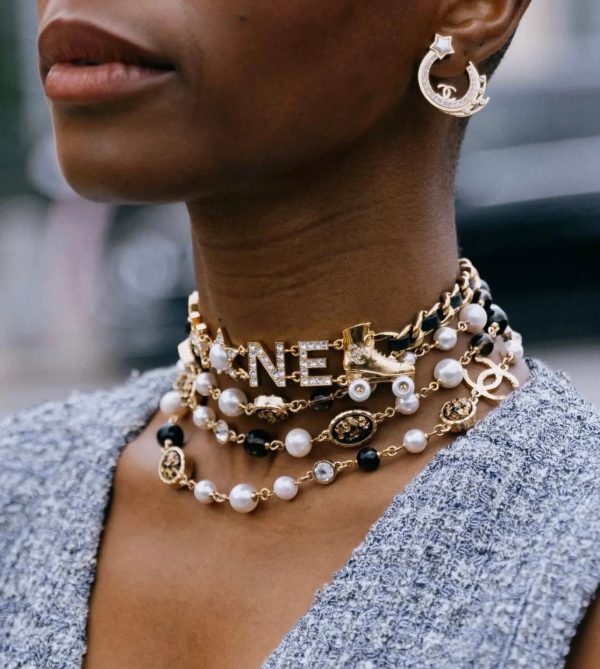 18K CC 24B Long Pearls Necklace - 图片 5