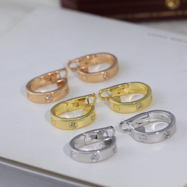 18K Love 2 Diamonds Earrings - 图片 5
