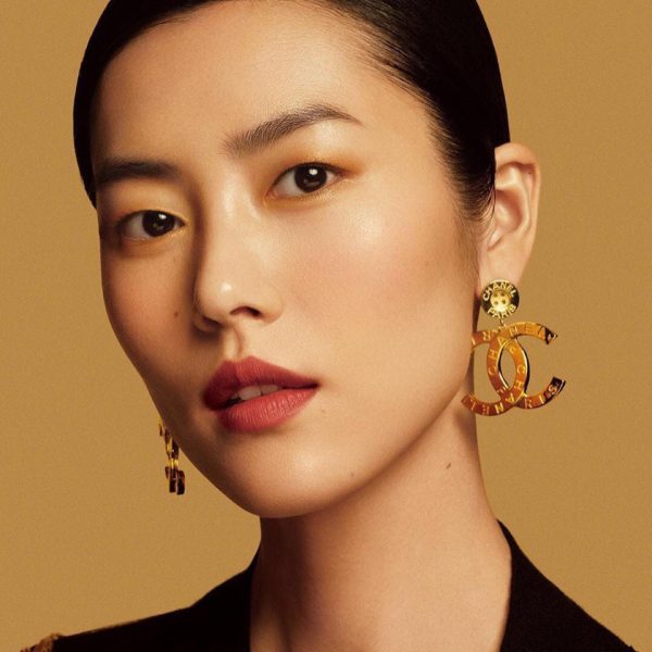 18K CC Drop Pendant Earrings - 图片 7