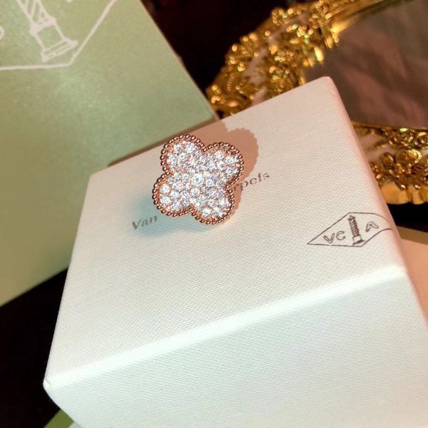 18K Magic Alhambra Diamond Ring - 图片 2