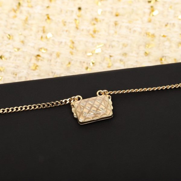 18K CC Bag Pendant Necklace - Image 6