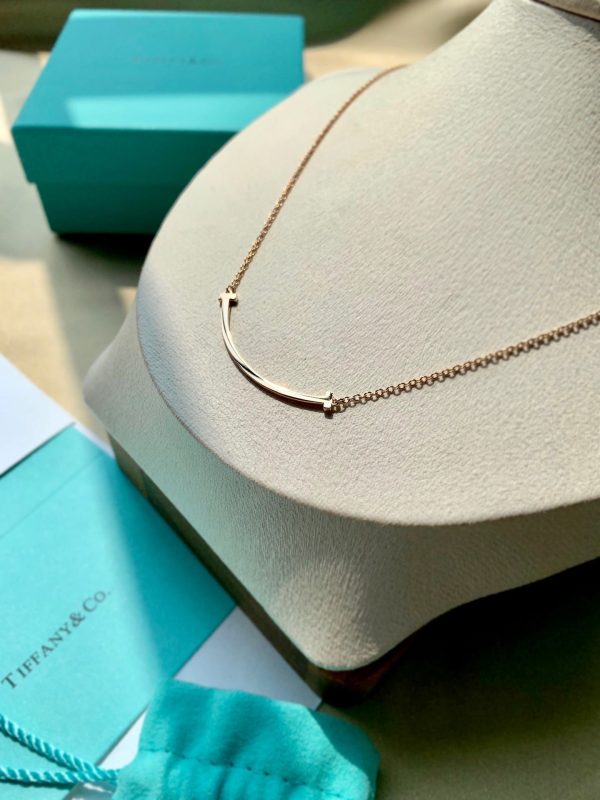 18K T Smile Pendant Necklace - 图片 6
