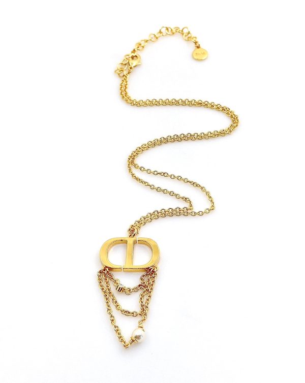 18K Petit CD Necklace - 图片 2
