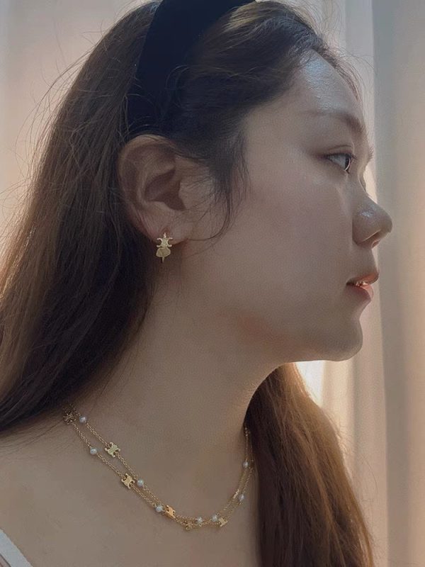 18K Triomphe Pearl Double Necklace - 图片 4
