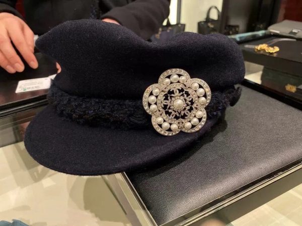 18K CC Camellia Pearls Brooch - 图片 9