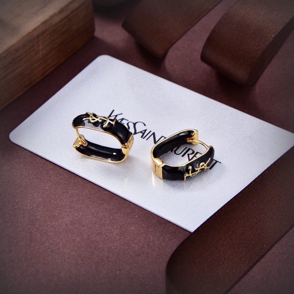 18K Saint Black Earrings - 图片 4