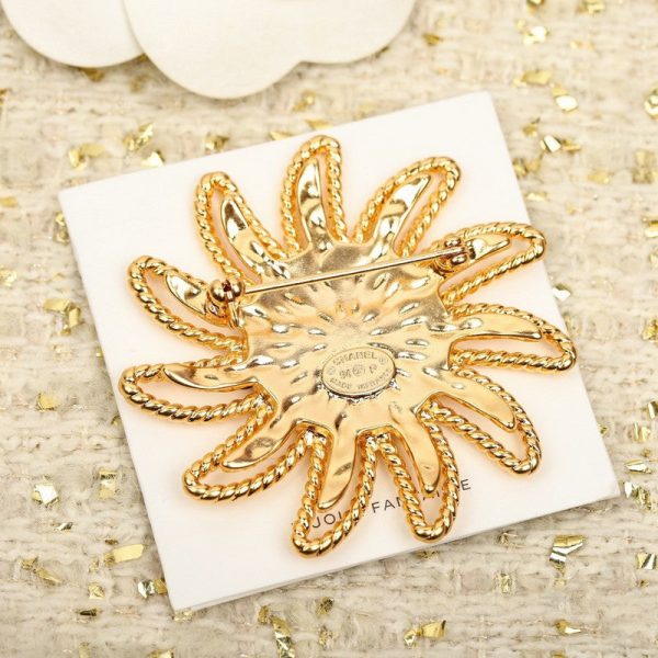 18K CC Sunflower Brooch - 图片 7