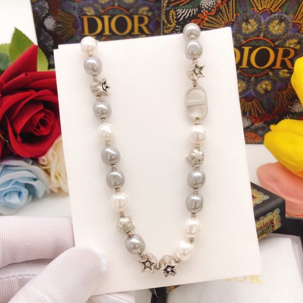 18K CC Pearls And Stars Necklace - 图片 2
