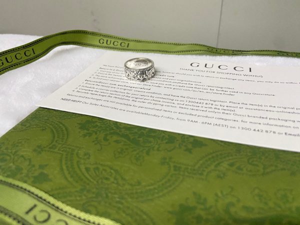 Double G Feline Head Ring - 图片 9