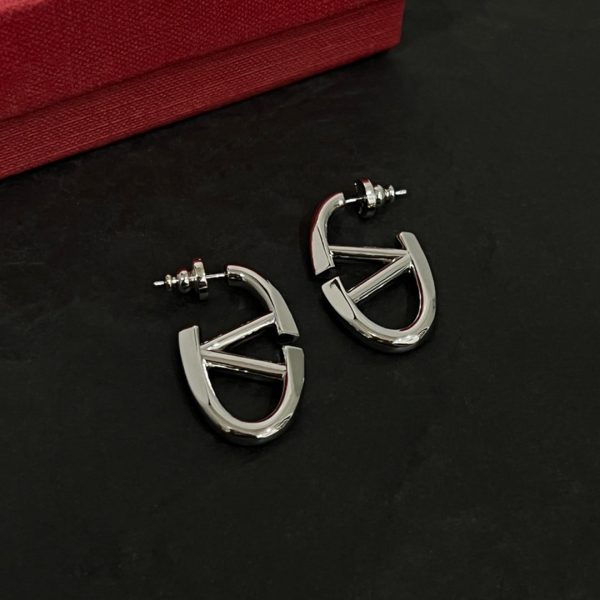 18K Vlogo Gold Earrings - 图片 2